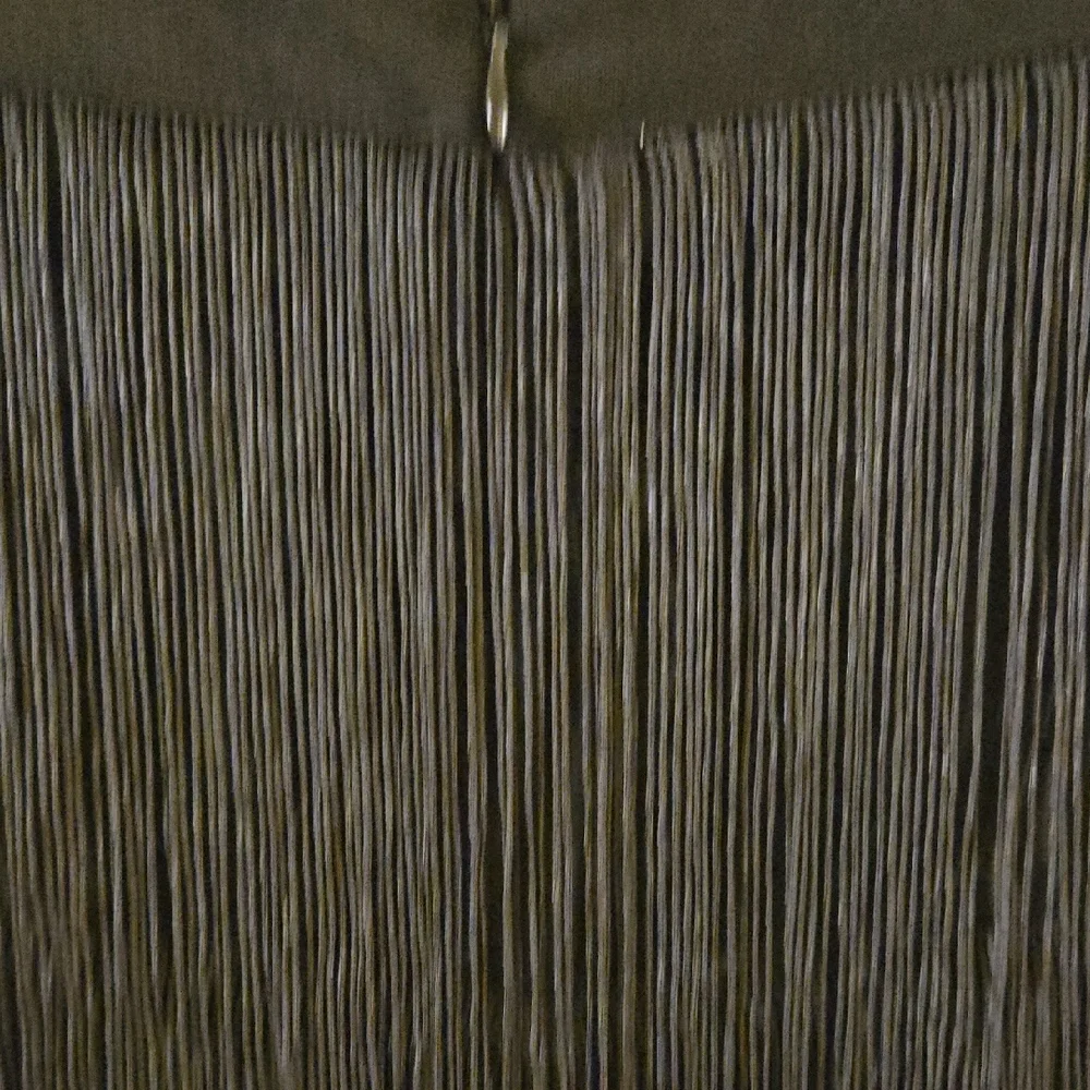 Chic Black Fringe Pencil Skirt - Picture 4 of 6